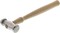 The Beadsmith Double-Faced Texture Hammer - Metal Elements Wooden Handle Steel Head - Texturing Tool Used to Add Patterns & Dimension to Metalwork